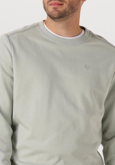 Lichtgrijze CAST IRON Trui REGULAR FIT TWILL - large
