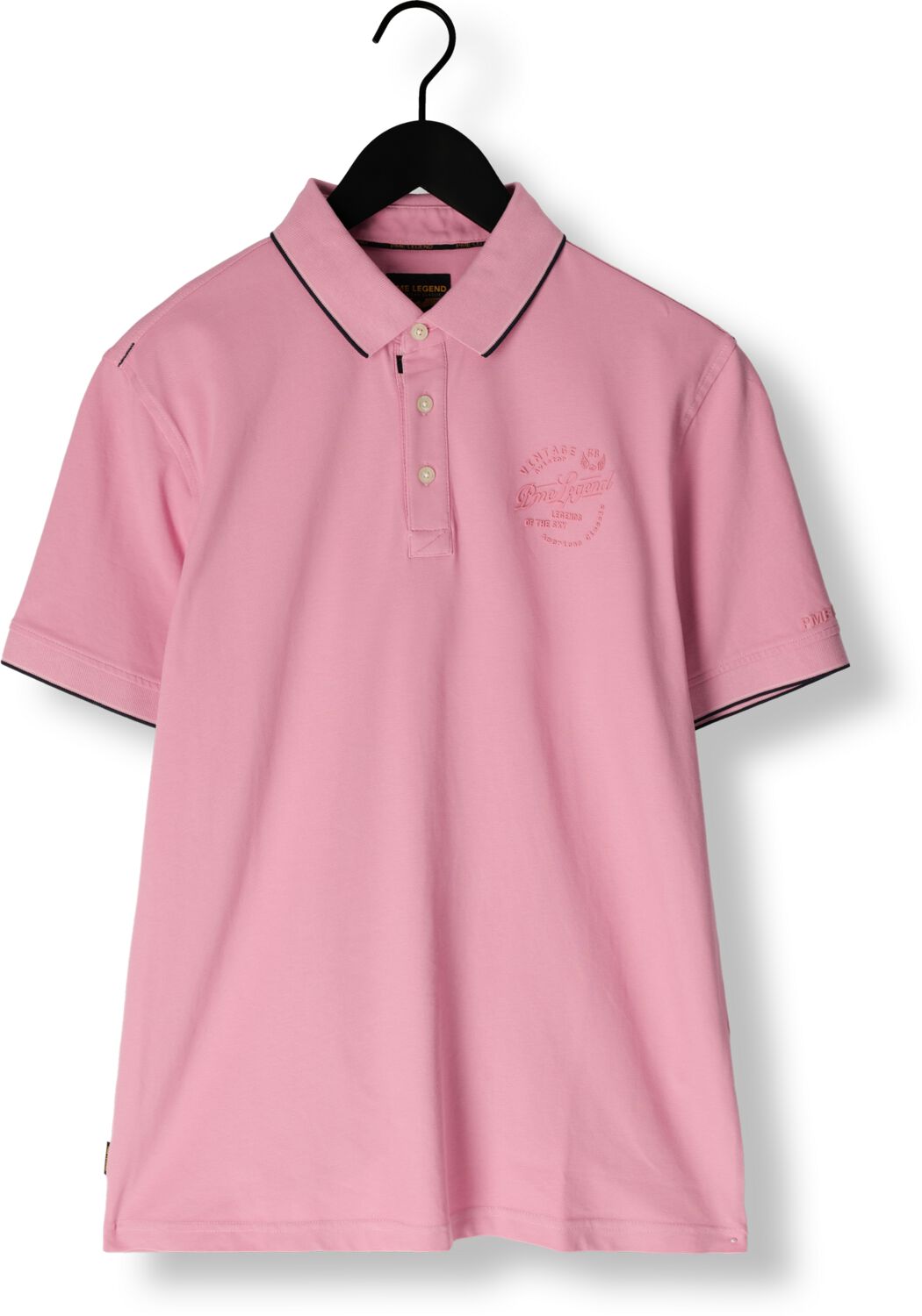 PME LEGEND Heren Polo's & T-shirts Stretch Pique Package Roze