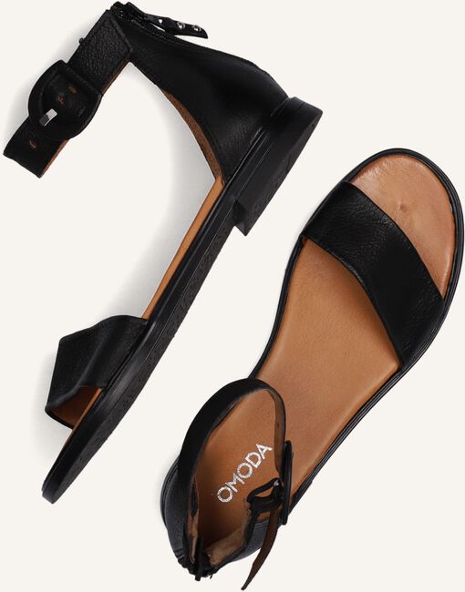 Zwarte OMODA Platte sandalen M05060 Zwarte OMODA Platte sandalen M05060 - large