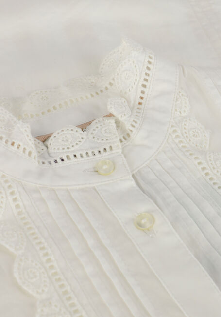 Gebroken wit SCOTCH & SODA Blouses LONG-SLEEVED BRODERIE ANGLAISE DETAIL SHIRT - large