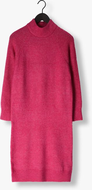 Roze SELECTED FEMME Midi jurk SLFRENA LS HIGH NECK KNIT DRESS - large