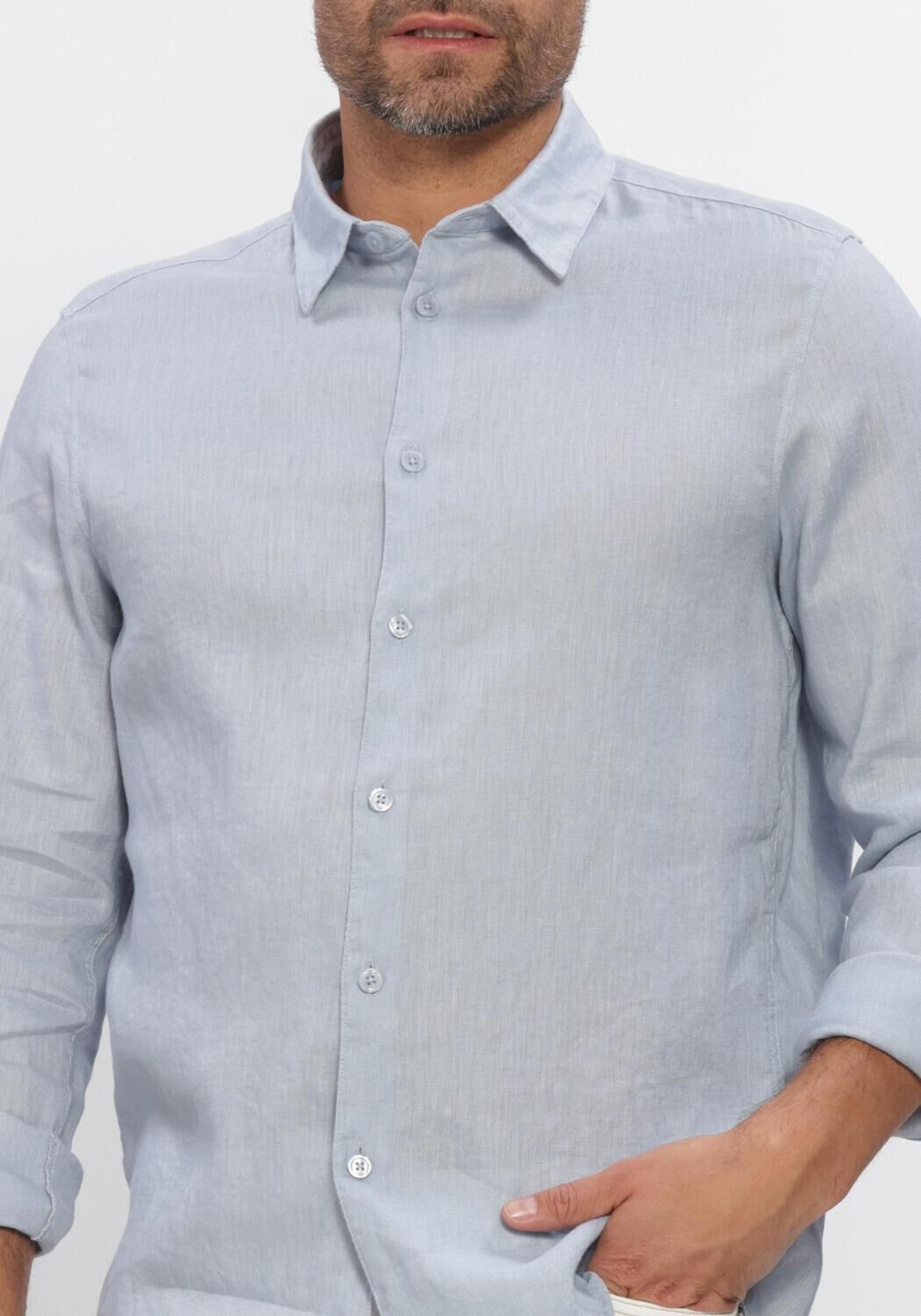 Lichtblauwe DRYKORN Casual overhemd RAMIS 1260106 - large