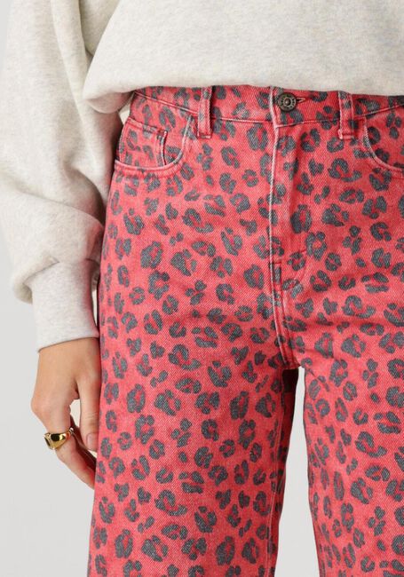 Rode BY-BAR Mom jeans LEW RED CHEETAH PANTS - large