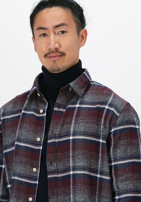 Bordeaux SELECTED HOMME Casual overhemd SLHREGTRADE SHIRT LS MIX W - large