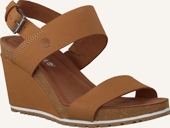 Cognac TIMBERLAND Platte sandalen CAPRI SUNSET WEDGE Cognac TIMBERLAND Platte sandalen CAPRI SUNSET WEDGE - large