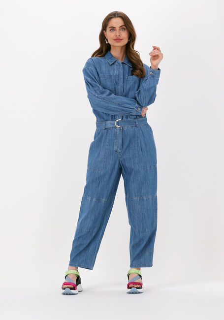 Blauwe MICHAEL KORS Jumpsuit CHAMBRAY BELTED JUMPSUIT - large