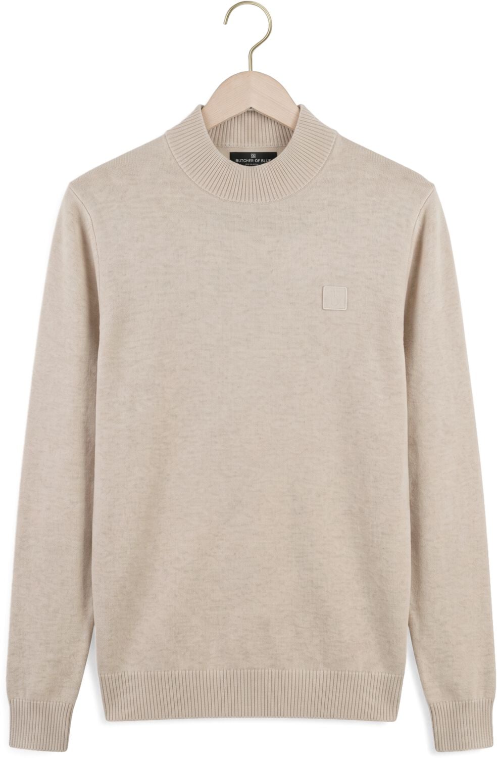 BUTCHER OF BLUE Heren Truien & Vesten Clifden Mock Beige