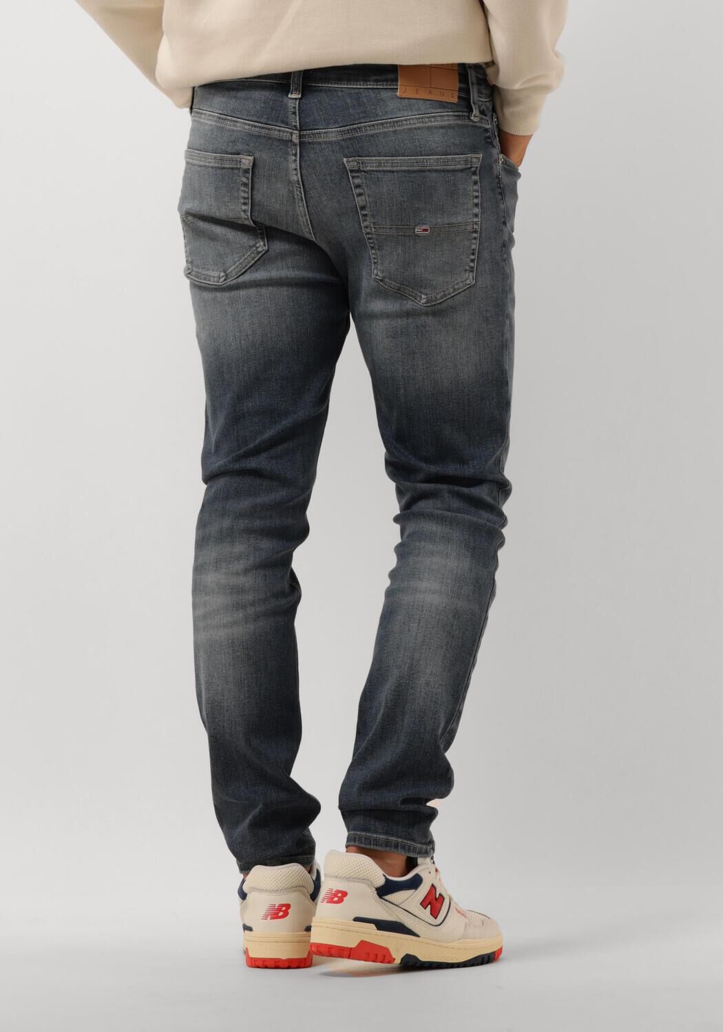 TOMMY JEANS Heren Jeans Austin Slim Tprd Dh1 Donkerblauw