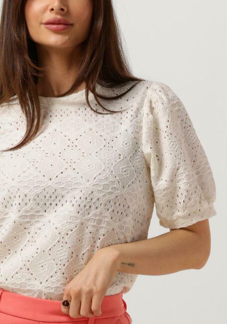 Witte OBJECT Top OBJFEODORA S/S TOP - large
