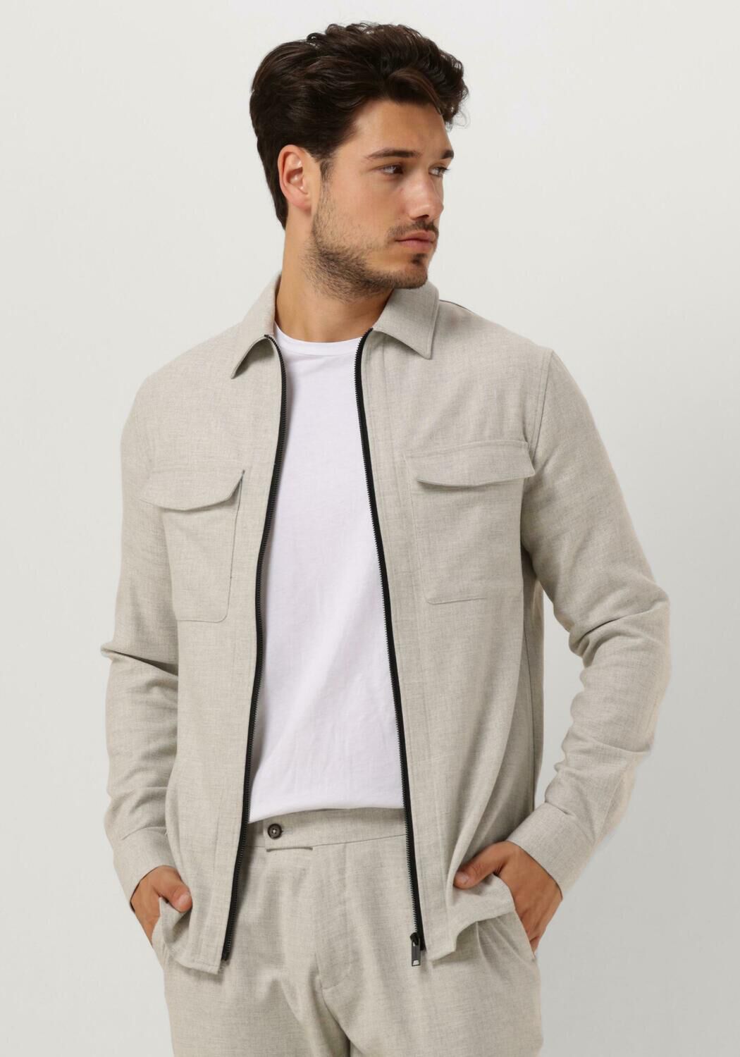 GENTI Heren Overshirts S8306-1956 Grijs