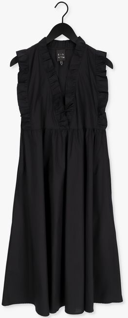 Zwarte ACCESS Midi jurk DRESS WITH RUFFLES AT THE TOP - large