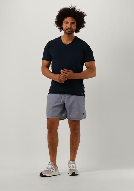 Donkerblauwe SHIWI Zwembroeken MEN SWIMSHORT SKINNY STRIPE - large