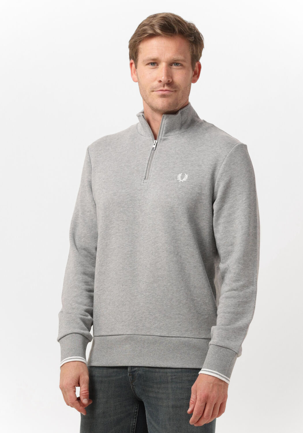 Fred perry half zip sweater online