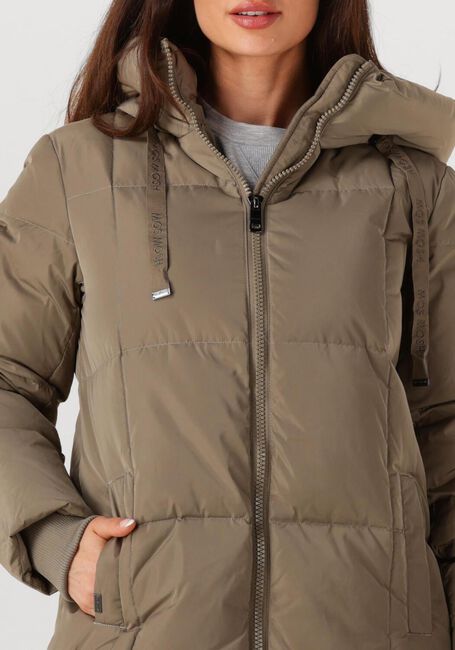 Khaki MOS MOSH Gewatteerde jas NOVA SQUARE DOWN COAT - large