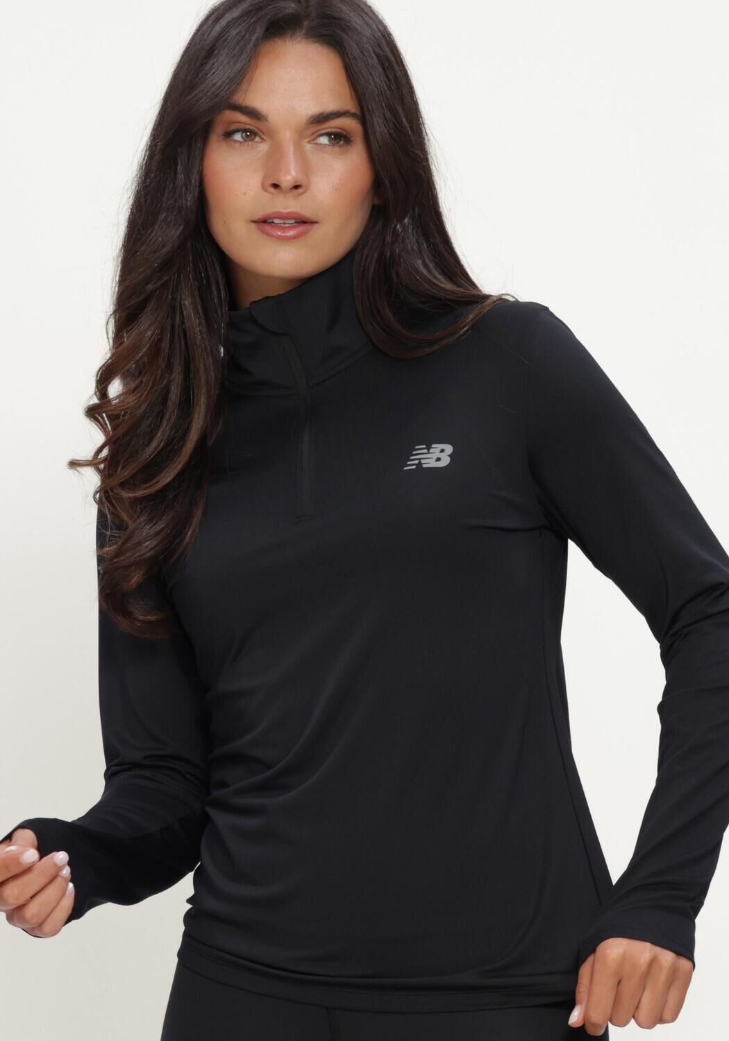 Zwarte NEW BALANCE Trui SPORT 1/4 ZIP - large