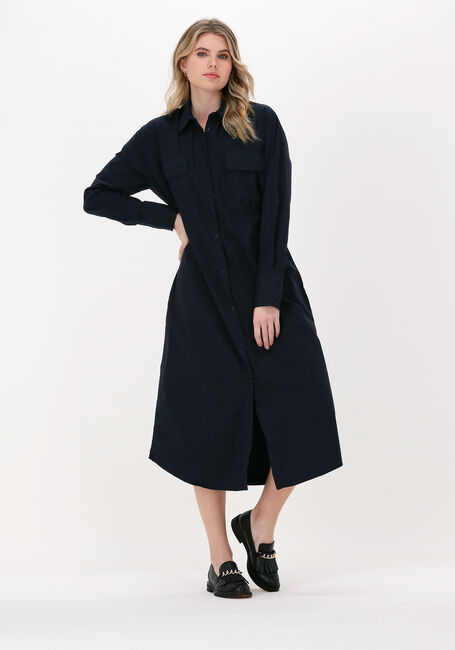 Donkerblauwe KNIT-TED Midi jurk MALU - large