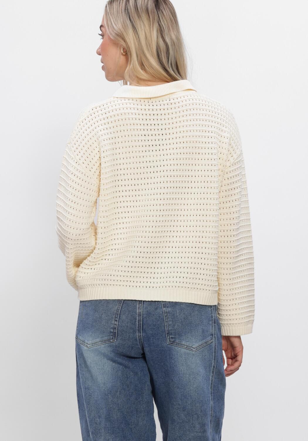 Ecru YDENCE Trui KNITTED TOP CLARA - large