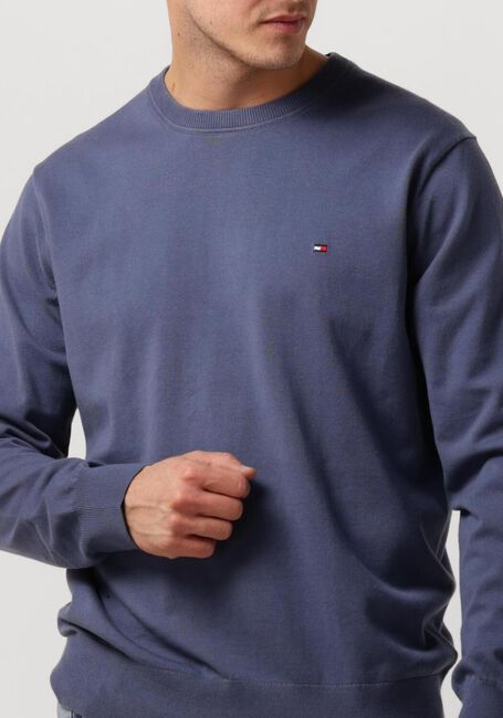 Paarse TOMMY HILFIGER Sweater 1985 CREW NECK SWEATER - large