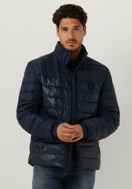 Donkerblauwe BOSS ORANGE Gewatteerde jas ODEN - large