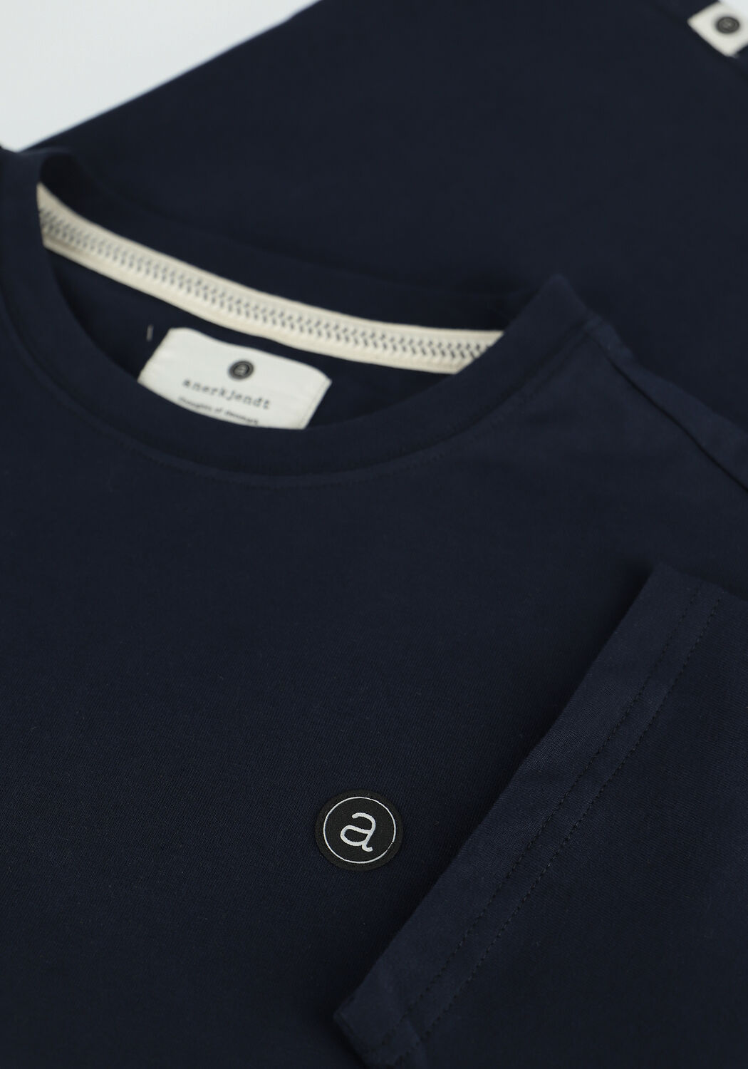 Donkerblauwe ANERKJENDT T-shirt AKROD NOOS TEE - large