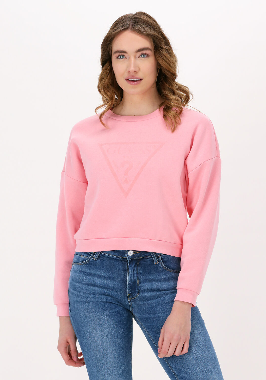 Guess trui best sale roze
