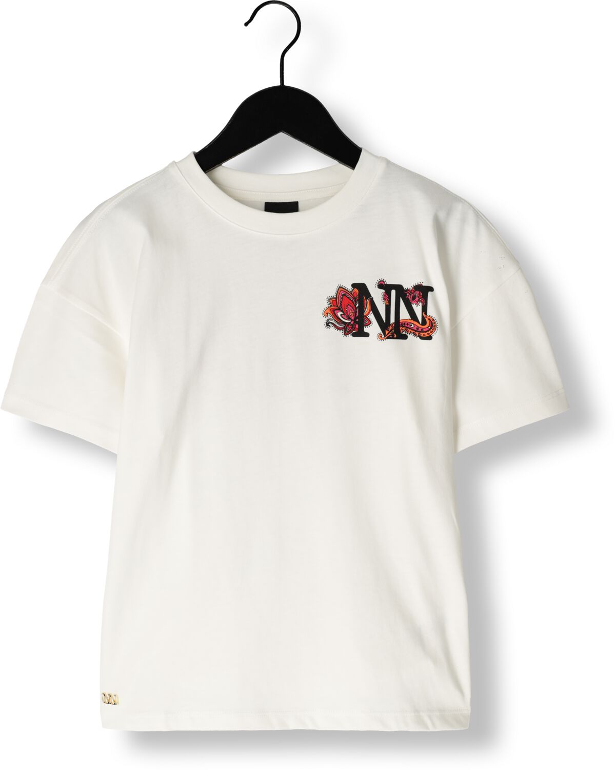 NIK & NIK Meisjes Tops & T-shirts Logo T-shirt Wit