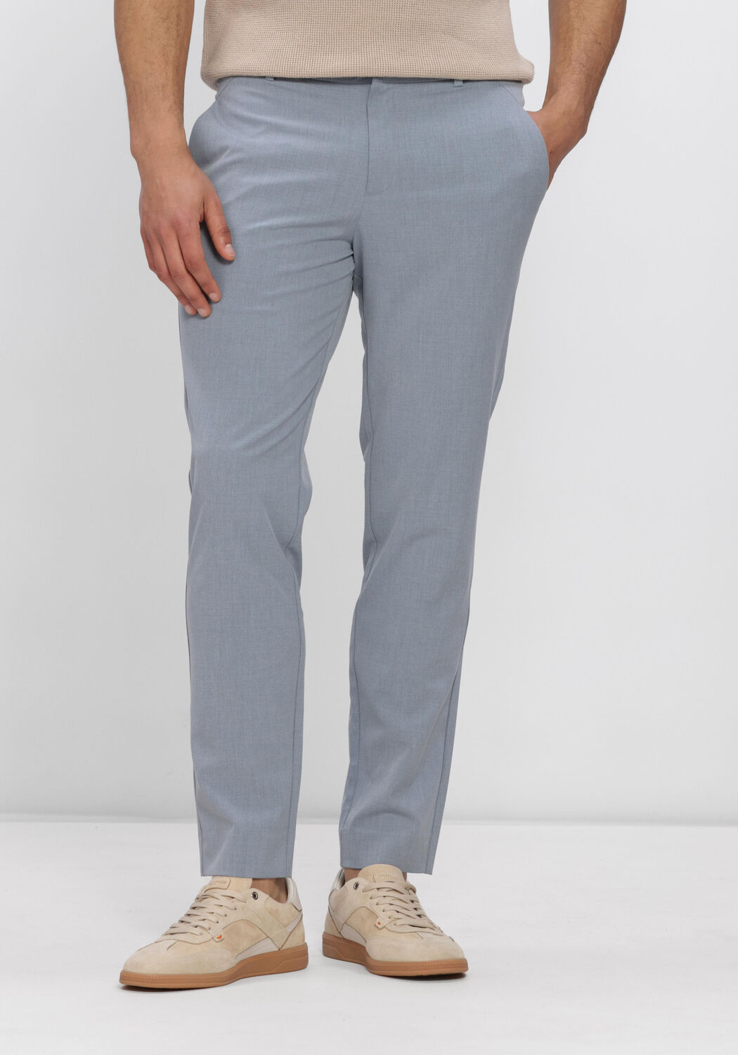 Blauwe PLAIN Pantalon JOSH PL - large