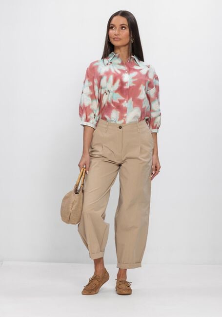 Multi JANSEN AMSTERDAM Blouses PIP BLOUSE WF 761 3/4 PUFFED SLEEVE WIDE FIT - large