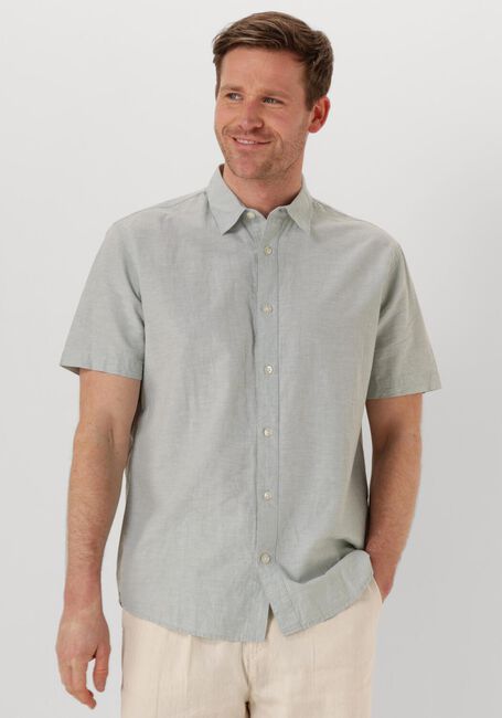 Lichtgrijze SELECTED HOMME Casual overhemd SLHREG-SUN SHIRT SS NOOS - large