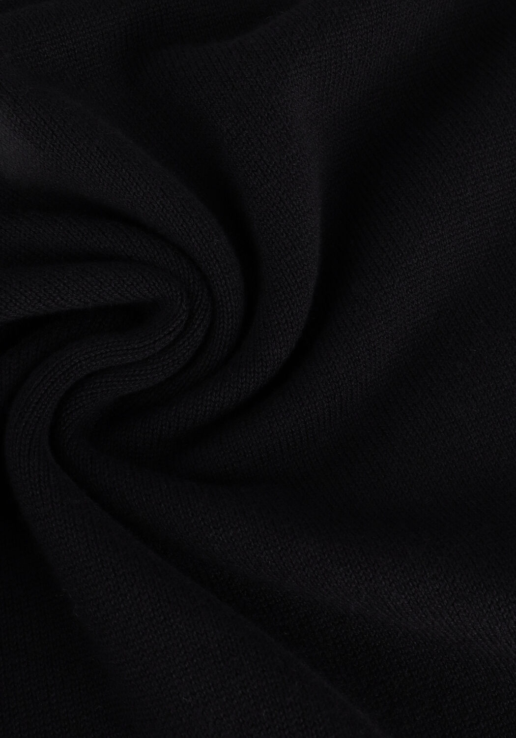 Zwarte PUREWHITE Trui HALF ZIP WITH RIBBED COLLAR - large