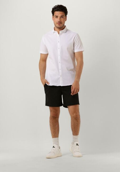Witte PUREWHITE Casual overhemd MELANGE SS BASIC SHIRT - large