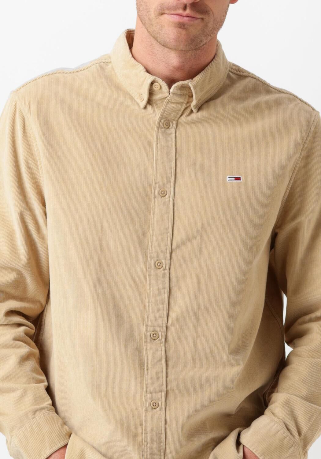 TOMMY JEANS Heren Overhemden Tjm Reg Corduroy Shirt Beige