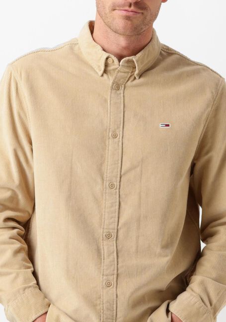 Beige TOMMY JEANS Casual overhemd TJM REG CORDUROY SHIRT - large