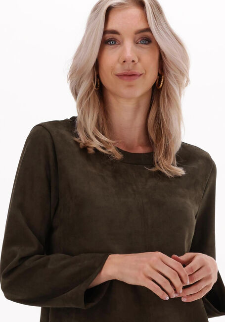Groene SUMMUM Mini jurk DRESS BONDED SUEDINE - large