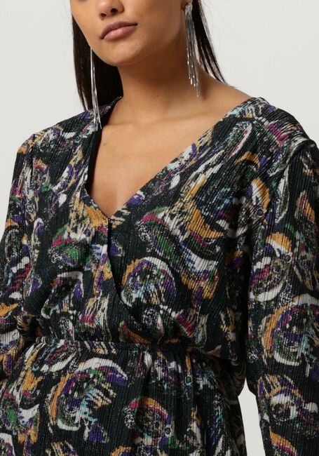 Zwarte ALIX THE LABEL Mini jurk LADIES KNITTED PAISLEY LUREX DRESS - large