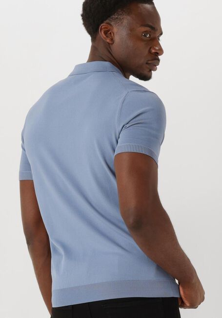 Lichtblauwe GENTI T-shirt POLO BUTTON SS K2046-1260 - large