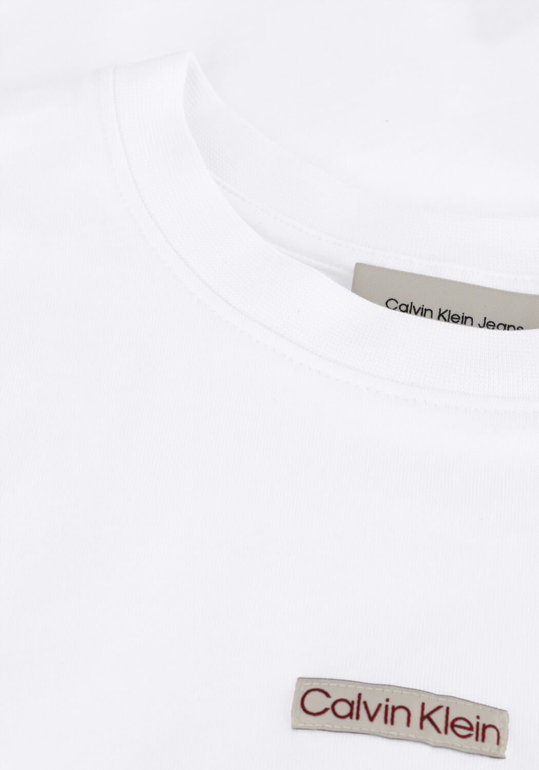 Witte CALVIN KLEIN T-shirt PLACED INSTITUTIONAL BABY TEE - large