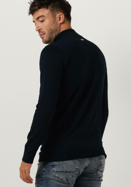 Donkerblauwe PUREWHITE Coltrui ESSENTIAL KNIT MOCKNECK LS - large