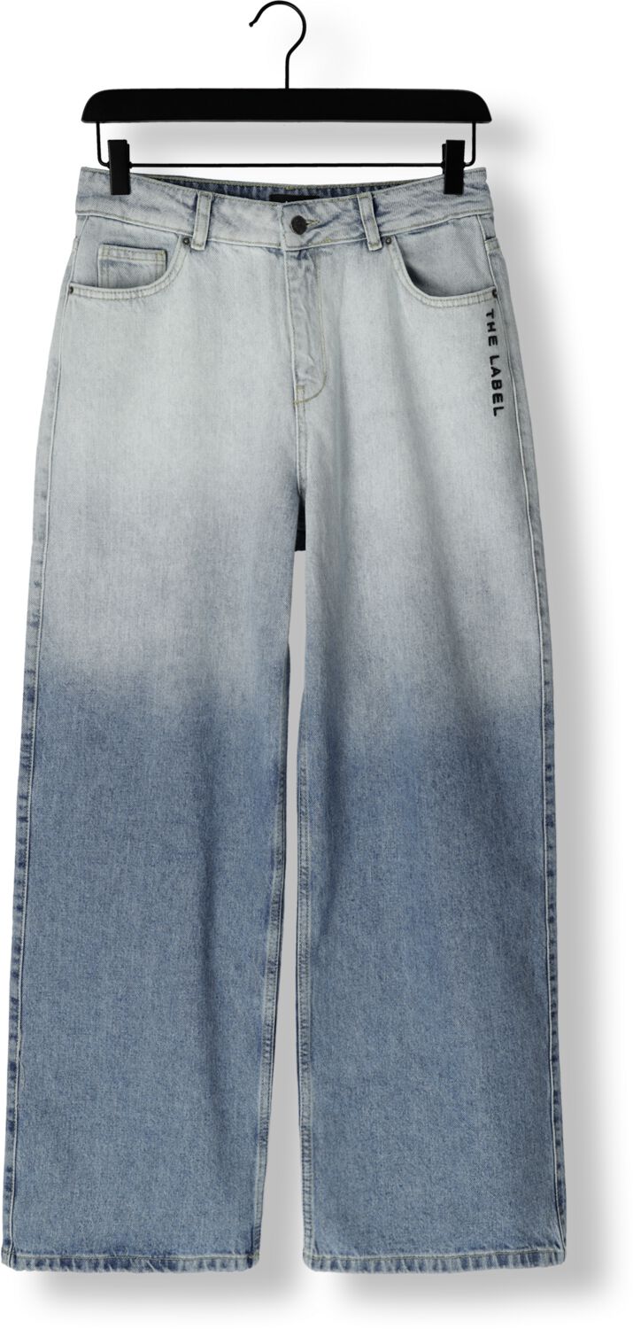 ALIX THE LABEL Dames Jeans Ladies Woven Dip Dye Pants Blauw