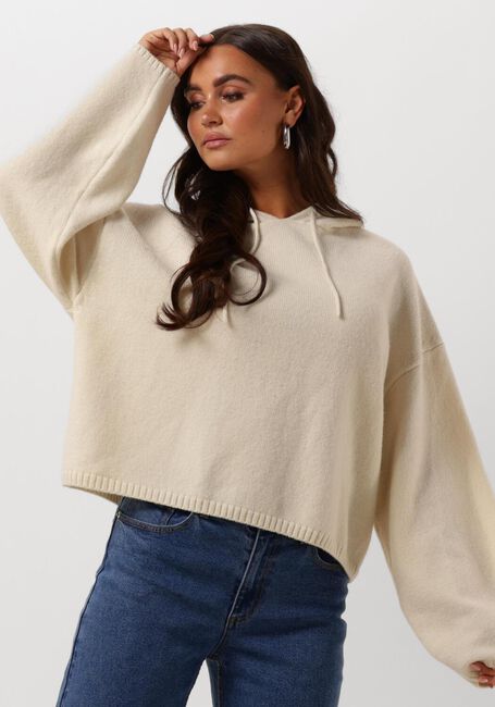 Ecru EDITED Trui ELIZA HOODY - large