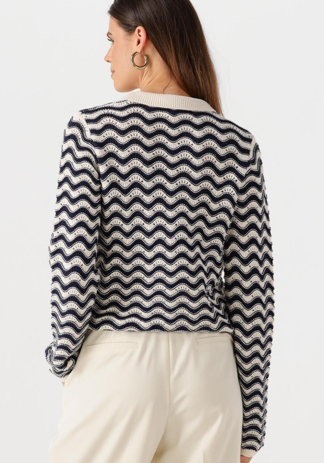 FABIENNE CHAPOT Dames Truien & Vesten Caro Crochet Cardigan Long Sleeve Blauw