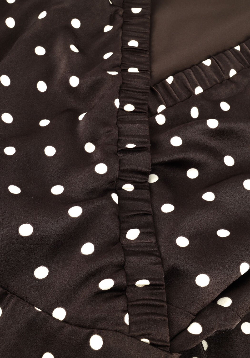 Bruine NEO NOIR Midi jurk MALINGA DOT DRESS - large
