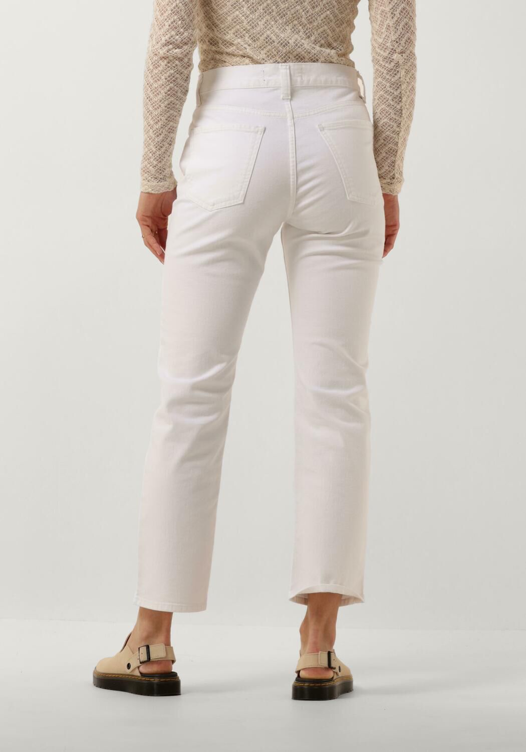 REPLAY Dames Jeans Maijke Straight Pants Wit