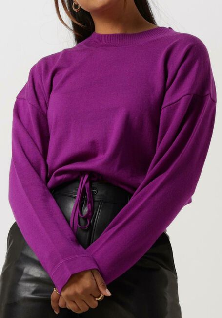 Paarse VANILIA Trui MERINO WOOL SWEATER - large