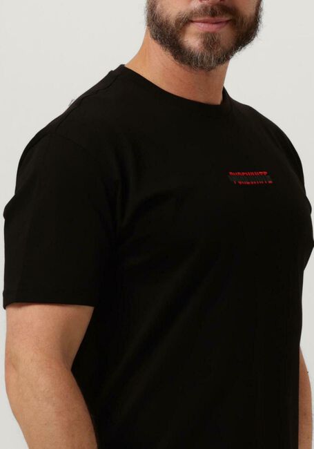 Zwarte PUREWHITE T-shirt T-SHIRT WITH SMALL PRINT ON CHEST - large