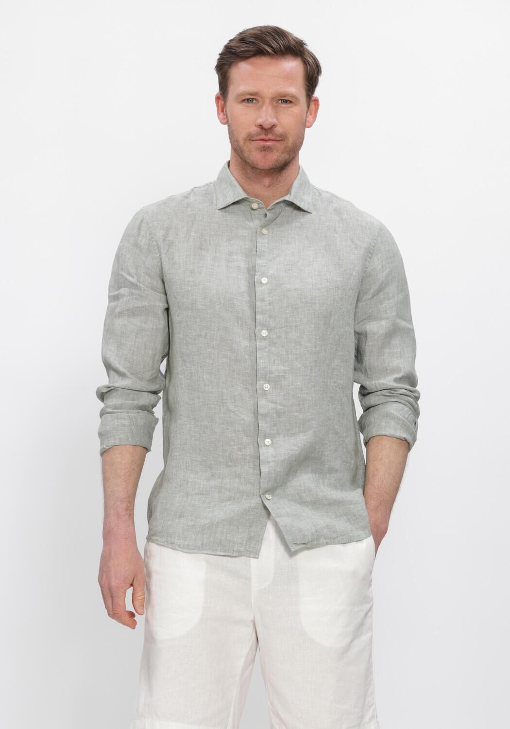 Groene MATINIQUE Casual overhemd MAMARC SHORT - large