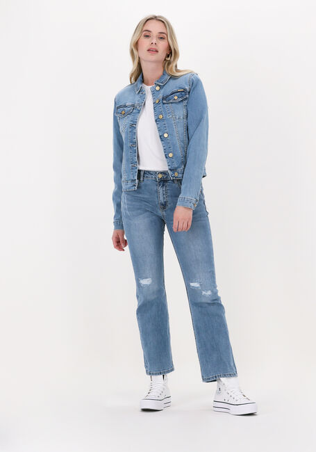 Blauwe SUMMUM Spijkerjas BASIC DENIM JACKET TWILL STRET - large
