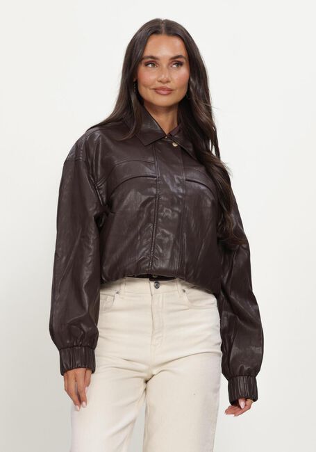 Bruine NUKUS Jack DELILA JACKET PU - large
