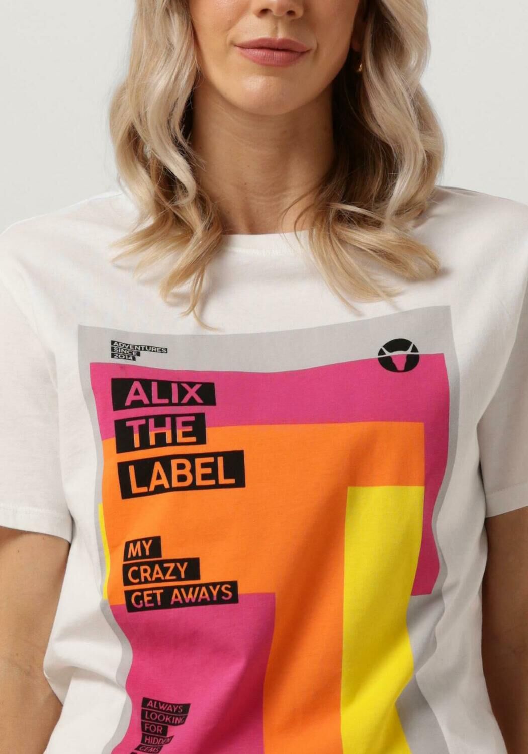 witte alix the label t shirt ladies knitted graphic t shirt