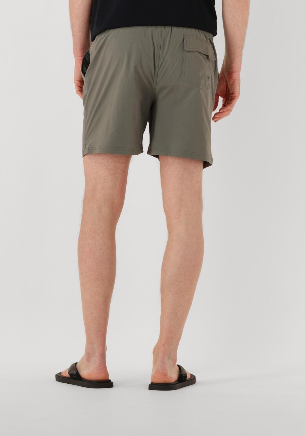 PROFUOMO Heren Zwembroeken Swimshort Solid Olijf